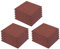 vidaXL 18x Carreaux de Protection Antichoc Caoutchouc Rouge Tapis de Sol