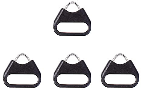 VKO Lug Ring Camera Strap Triangle Split Ring Hook + Plastic Cap for D-SLR Rangefinder Mirrorless Camera W/Round Eyelet 12mm(2 Pair)