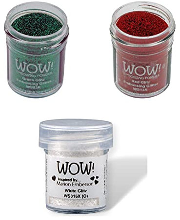 WOW! Glitter Embossing Powder 3 Piece Set - Christmas Eve Trio