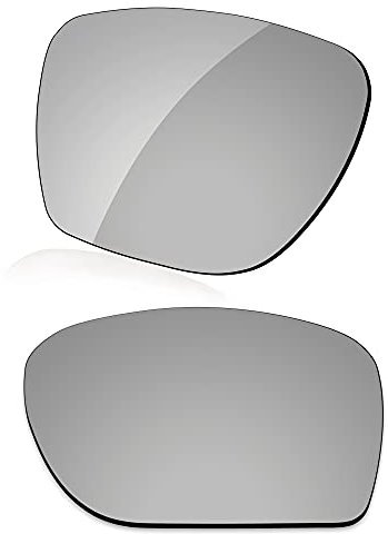 LenzReborn Polarisierte Linse Ersatz für Oakley Sylas OO9448 Sonnenbrille, Silbergrau – polarisiert, verspiegelt, Einheitsgröße