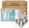 Air Wick Ambientador Eléctrico - Aparto y Recambios de ambientador casa con Aroma a Delicias de Verano, 1 Aparato + 3 recambios Multicolor