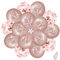 Girls Happy 1st Birthday Balloons Rose Gold Happy 1st Birthday Party Deocorations Girls Party Ballloons 12 Inch 20 Pack