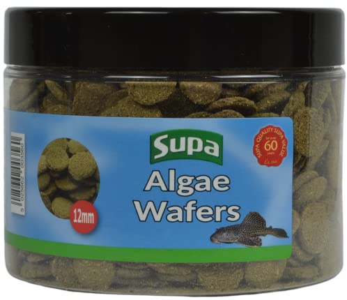 Supa 12mm Algae Wafers 285grams, Ideal For Bottom Feeding Fish, Made From Premium Quality Ingredients Which Offer A Nutritionally Balanced Diet.