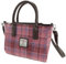 Glen Appin Harris Tweed Tote Handtasche - LB1228 Brora, Col103 Pink Check, L