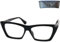 Vintage Klobige Lesebrille Dicker Rahmen, Gratis Etui, Oversize Cateye Kunststoff Brillengestell mit Federscharnier, Lesehilfe Damen +2.5 Dioptrien