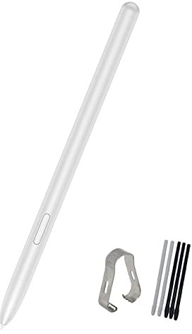 Ersatz-Eingabestift für Samsung Galaxy Tab S7, Tab S7 FE SM-T730, SM-T733, SM-T736B,Tab S7 FE S Pen Ersatz Stift+ Spitzen/Federn-ohneBluetooth (Mystic Silber)