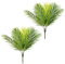IEEDFJKK 2 pièces plantes d'arbre artificielles branche en plastique faux décor de feuille de palmier tropical extérieur intérieur pour les affaires de fête