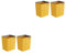 BOKIOESDE 2 Ensemble de Bureau Poubelle Salon Salle de Bain Corbeille à Papier Forme carrée Poubelle conteneur Jaune L, Jaune L 2Ensemble