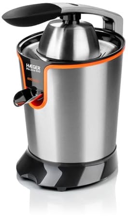Exprimidor de cítricos HAEGER Pro Juice 600-600W en acero inoxidable