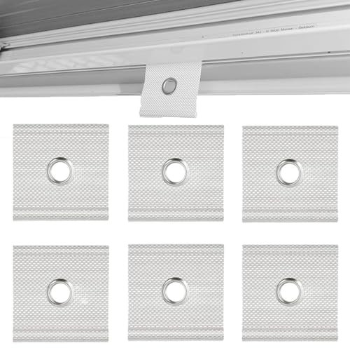 Confezione da 6 ganci per tende da sole, Occhielli Universali per Binario di Fissaggio al Tetto 5/6 mm – 7/8 mm,accessori per camper, ganci per roulotte, per Tenda Sole, Camper, Tenda, Roulotte