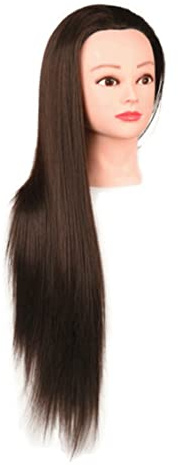 BEAHING Schaufensterpuppenkopf mit Haaren, 24,8 -Zoll -Friseur Training Kosmetologische Puppe