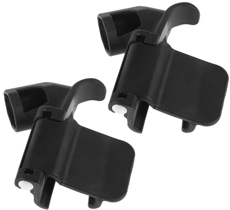 Toyvian 2 Stück Kinderwagen Verbindung Armlehnenadapter aus Kunststoff mit Vorderem Schnallenclip für Kinderwagen Zubehör zur Sicheren Befestigung der Armlehne
