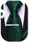 Barry.Wang Herren Seiden-Paisley-Krawatten mit Taschentuch Manschettenknopf Krawattenset Feierliche Hochzeit 3PCS