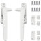 Yuiturt 2 Pcs Window Handle, Double Glazing UPVC Window Handles, Window Handle Replacement Kit, Left and Right Hand, Handle Lever for Windows and Sliding Doors