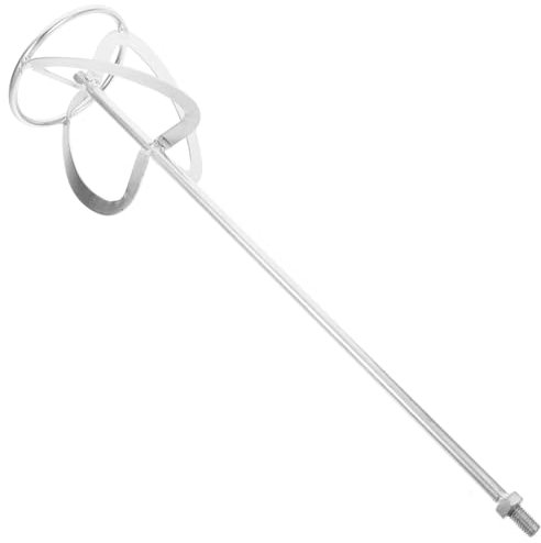 Gadpiparty Robuster Gewindemischer Aus Verzinktem Stahl Rührstab Für Farbe Spachtelmasse Zement Geeignet Für Form Doppelkopf-anwendung Baustellen Und Heimwerker