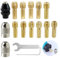 EuAcesry Mini Drill Mandrini, 16 Pezzi Accessori Precisione in Ottone Trapano Mandrino Autoserrante a Cambio Rapido, Con Set di Utensili per Accessori per Utensili Rotanti