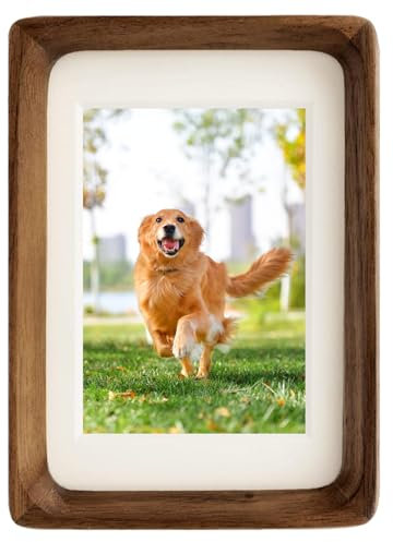 Jorzer Bilderrahmen 8x10 Bilderrahmen Walnuss-Fotorahmen mit glatten Ecken und transparentem Glas rechteckiges Display aus Naturholz zur Wandmontage oder als Tischplatte