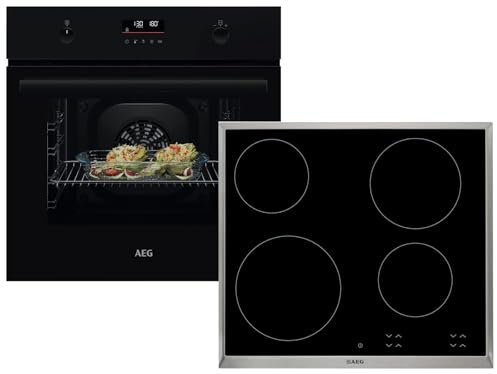 AEG AB31BP Set Pyrolyse Backofen BPK53516XB + Glaskeramikkochfeld HK624000XB