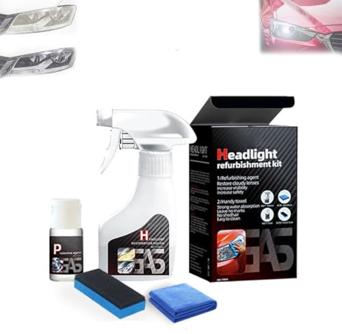 Autoscheinwerfer-Renovierungsspray & Kristallisationsbeschichtungs-Set, Auto-Keramik-Scheinwerfer-Kratzer-Restaurierungs-Set (1PCS)