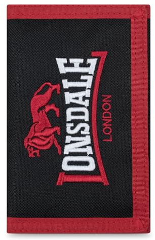 Lonsdale Geldbörse Higham, Black/Red, one Size
