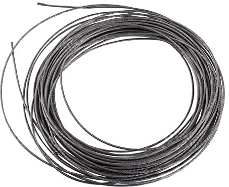 15 metri Cavo Acciaio Inox, Filo cavo intrecciato in acciaio 1,5 mm Cavo in metallo per Tende Stendibiancheria Esterne Ringhiere