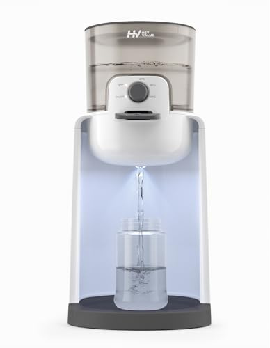 Chauffe-biberon pour bébé, chauffe-biberon, distributeur d'eau instantanée pour la fabrication instantanée de bouteilles à formule, thermostat intelligent 72H, 4 températures, distributeur d'eau