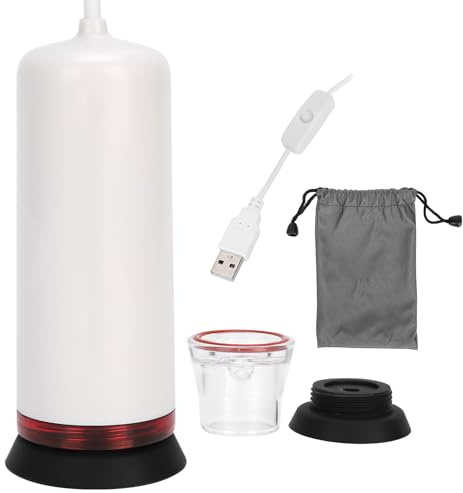 Outdoorm Pompe à vide automatique électrique Mini machine d'aspiration sous vide portable alimentée par USB Blanc