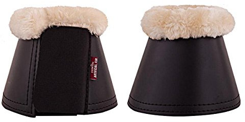 BR Springglocken Premiere synethetisches Lammfell schwarz/natur S