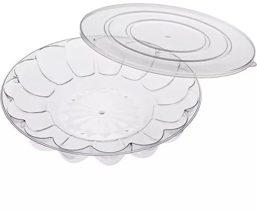 Hanna K. Signature Collection Eierablage aus Kunststoff mit Deckel, 15 Eierschlitze, transparent, 1 Stück