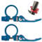 DAZISEN Abrazadera Sillin Tija - 31.8mm Aleación de Aluminio Asiento de Bicicleta Poste Abrazadera Bicicleta de Montaña Sillín 2 Piezas(Azul),2*Azul,31.8mm
