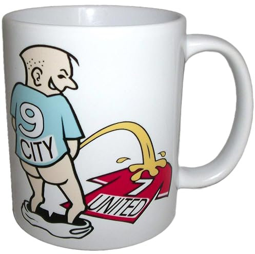 Wee On Funny Football Team Shirt Manchester Fan Rivalry Tea Coffee Mug (City (weeing on United))