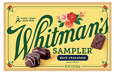 Whitman's Sampler Mother's Day Gift Box, Dark Chocolate Assortment, 10 Ounce (22 Pieces)