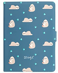 Mr Wonderful Funda Universal Wondee con Función Soporte, para Tabletas de 10 Perezoso