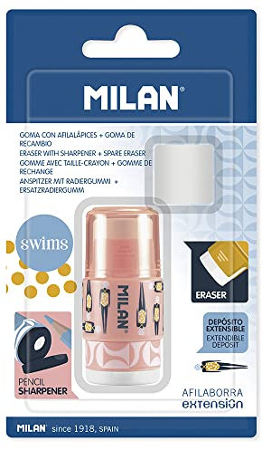 MILAN 64233 BLÍSTER AFILABORRA Extension Swims + 1 Goma DE Recambio, Multicolor