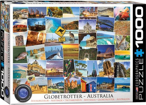 empireposter Traumziele in Australien 1000 Teile Puzzle Format 68x48 cm + Puzzle Alu Rahmen für 1000er