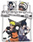 Aymax Bettwäsche für Doppelbett, Naruto und Sasuke, Bettbezug 240 x 220 cm + 2 Kissenbezüge, 100% Mikrofaser