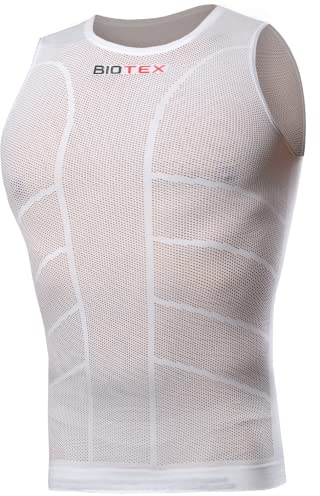 BIOTEX Canotta Rete Sun Traspirante Unisex per Ciclismo e Running, Intimo Tecnico Sportivo Ideale per L'Estate