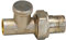 Sanitop-Wingenroth Heizkörper-Lötrücklaufverschraubung, Typ 1/2“ x 15 mm, Durchgangsform, absperr- und regulierbar, Messing, 274692