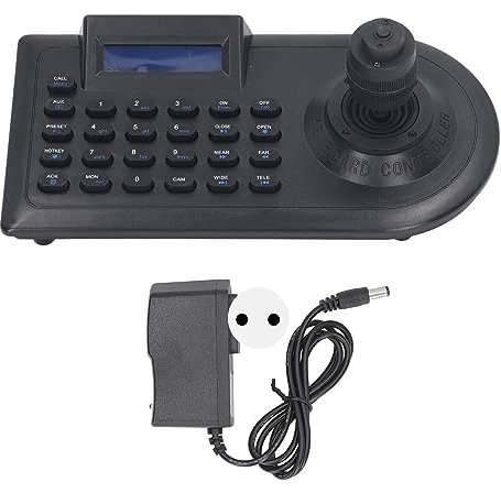 Mini Teclado de Cámara PTZ Analógico LCD con Joystick 4D, Controlador PTZ Teclado de Controlador de Cámara Joystick Analógico IP 4D, Controlador de Cámara Domo de Velocidad PTZ