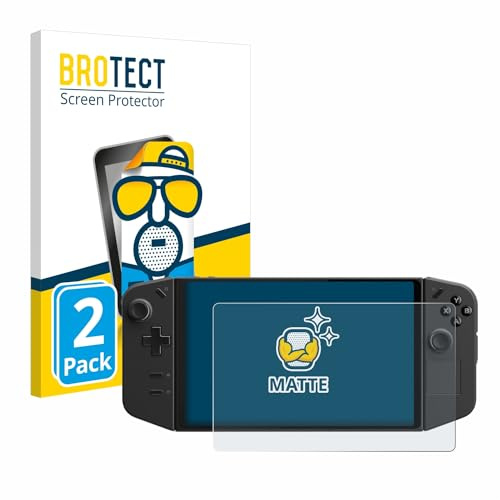 BROTECT Schutzfolie für Lenovo Legion Go | 2 Stück Entspiegelnder Displayschutz Made in Germany Matte Displayschutz-Folie Anti-Reflex Anti-Fingerprint Einfache Montage