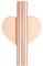 PATIKIL Mur Fleur Vase Tube, Séché Fleur Vase Supports Coeur-Forme Mural Fleur Tube pour Fleur Affichage Décoration, Or Rose