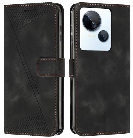 FERLAN Coque Compatible pour Tecno Spark 10 5G Housse Etui Portefeuille,Cuir Multifonction,Fermeture Magnétique à Clapet Anti-Choc (Noir)