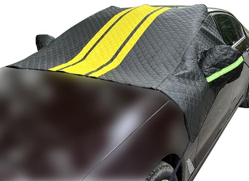 Frontscheibenabdeckung Winter für Mercedes Sprinter 2006-2018, Sonnenschutz Auto Frontscheibe Scheibenabdeckung Eisschutzfolien mit 2 Spiegelabdeckungen Faltbare Gegen Schnee Frost Autozubehör