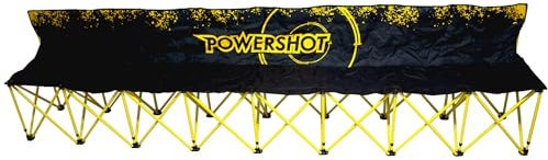 Netsportique Banc de Touche Pliable - 4 ou 6 Places au Choix - Banc de Touche Football - Installation Rapide ! (8 Places)