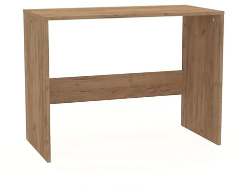 Schreibtisch Holz Golden Eiche – Computertisch 100x50x78cm – Bürotisch Klein – Büro Kinderzimmer und Jugendzimmer Möbel - Büromöbel PC Tisch