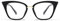 AOOLIA Cat-Eye Lesebrille mit blauem Licht, Schwarz, Einheitsgröße für Damen