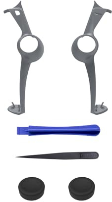 JOYSOG Accessoires décoratifs pour manette de portail PS5 Portal Edge + capuchons de rechange pour joystick de pouce (gris) [video game]