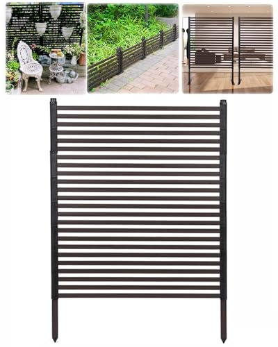 YAVYAV 120 cm (H) Rankgitter Aus Metall, Dekorative Gartenzaunzäune, Blumenpflanzen-Poolzäune, Garten Rankhilfe Für Kletterpflanzen, Sichtschutz Für Den Innen- Und Außenbereich(W120xH180cm/3.9x5.9ft)