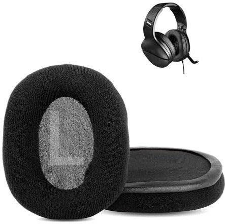 XRHTONG Soft fabric Earpads Replacement Compatible with Turtle Beach Atlas One PC/Recon 200 Gaming/Stealth 420X 450 520 Headphones Ear pads Cushion(Soft Fabric/High Density Foam)