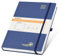 POPRUN Tagesplaner 2025 2026 Hardcover 30,5 x 22 cm, Tageskalender A4 1 Tag 1 Seite (Montag - Sonntag), Terminplaner (Aug.2025-Jul.2026) mit Stiftschlaufe - Marineblau
